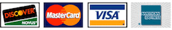 Accepted payment methods: Visa, MasterCard, Discover, American Express